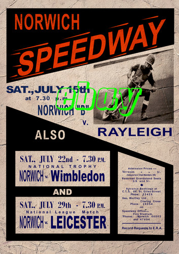 Norwich speedway advertising - speedway,