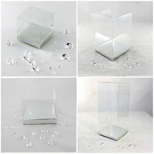 Clear pvc boxes base 14 - clear,