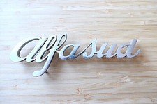 ALFASUD ALUMINIUM CAR BADGE 17.5cm by Bomisa. Very clean slight bend, see photos