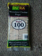 dura peg wooden clothes pegs rust moisture resistant 100 Pk