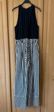 ZARA LINEN BLEND STRIPED WIDE