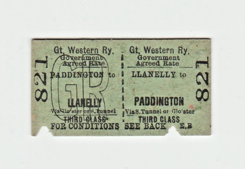 Great western railway ticket - great,