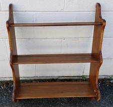 Wooden wall shelf display - wall, 3