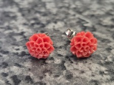 Sterling Silver Carved Flower