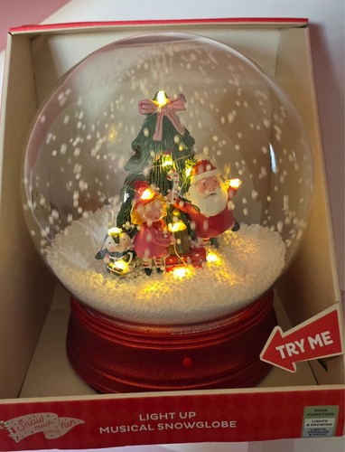 Light musical snowglobe - b&m, up