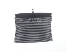 Evita Women’s Black White Striped Strapless Camisole Top Size 14