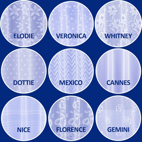 White net curtains slot - curtains, top