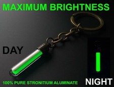 The BRIGHTEST Glow In The Dark Keyring Money Can Buy! Pure Strontium Aluminate!!