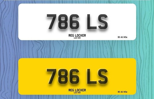 786 private number plate - 786,