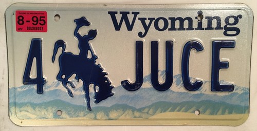 Vanity juice license plate - 4,