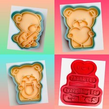 3 Teddy Bear  I heart You