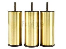 4 Metal Furniture Legs Round