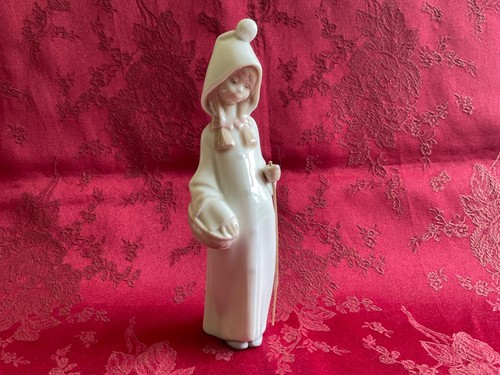 Lladro hooded shepherdess - lladro,