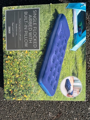 Single flocked airbed with - flocked,