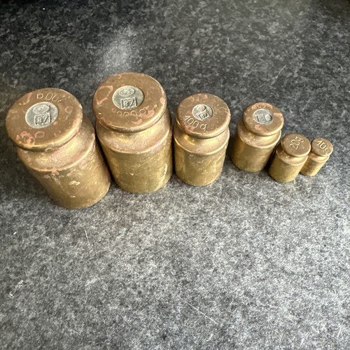 Vintage brass metric pillar - vintage,