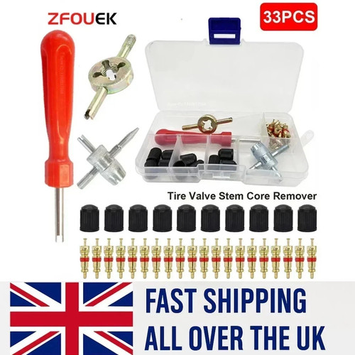 33pcs tyre brass valve core - 33pcs,