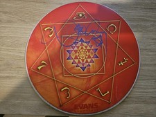 Danny Carey Of Tool Signed Drum Head / Drumskin Skin Autographed 