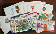 1977 Silver Jubilee Bundle: 40 Mini Sheets MNH, 12 pages + Cinderella full sheet