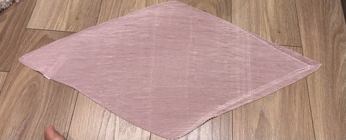 Pink pleated plisse hair scarf - pink,