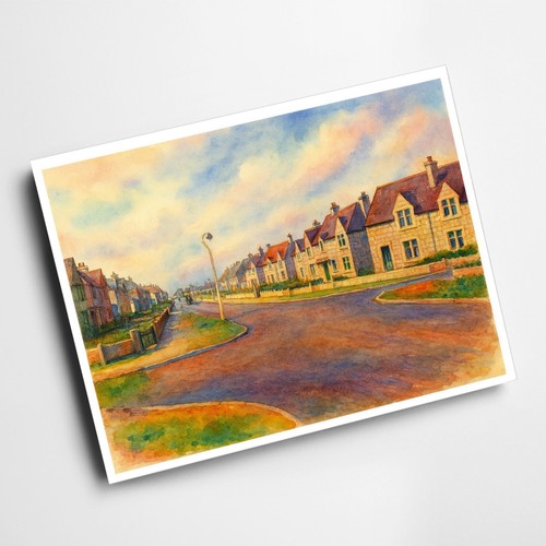 Print west road - print,