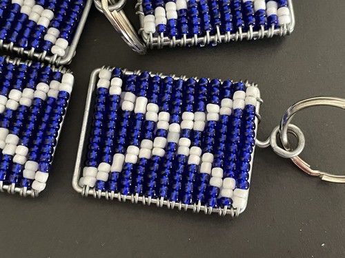 Handcrafted glass seed beaded - handcrafted,