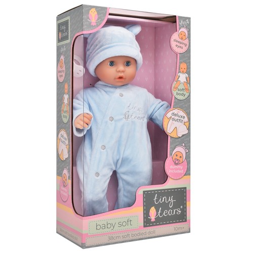 Tiny tears baby soft blue - tiny, 🍼
