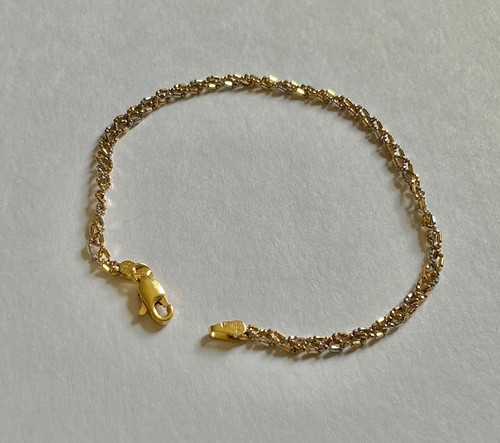18ct gold bracelet 20cm - , long