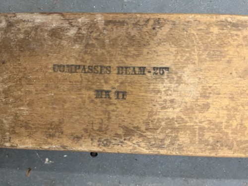 Vintage compass beam - beam,, wooden