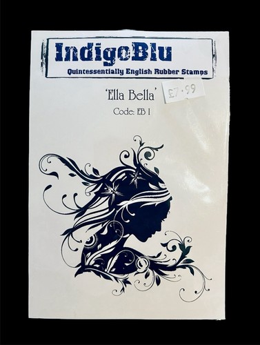 Indigoblu red rubber stamp - rubber,