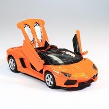 Lamborghini Aventador Roadster Orange 1:32 Diecast Car Model Toy Doors Open