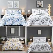 3 Piece Quilted Bedspread Bed