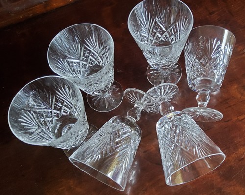 Cut crystal wine water - cut,