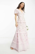 ASOS Womens Pink Maxi Dress