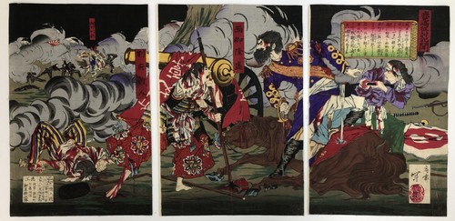 Toshikazu woodblock print - toshikazu,