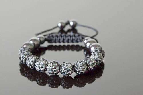 Shamballa bracelet black - shamballa,