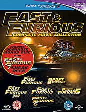 Fast & Furious 1-6/Fast & Furious 7 Sneak Peek Blu-Ray (2015) Paul Walker,