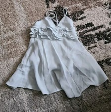 Lili Gaufrette Duck Egg Blue Dress Age 3 Years (48cm Chest) NWT 