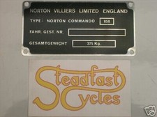 NORTON NOS Registration badge