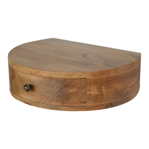 Wall mounted rounded bedside - wall,