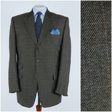 Mens Check Tweed Jacket 48R UK