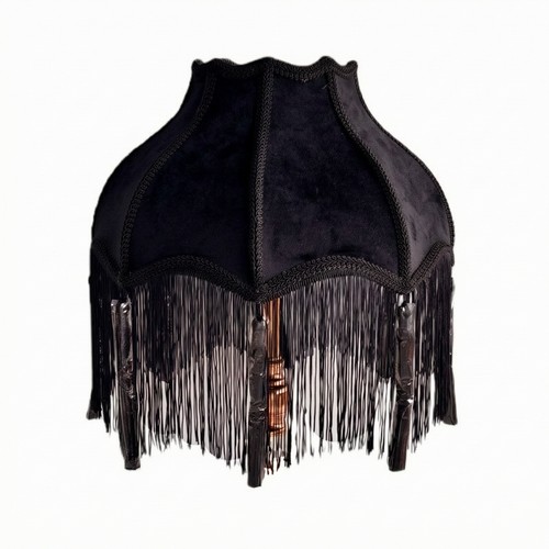 Lamp shade with fringe - lamp,