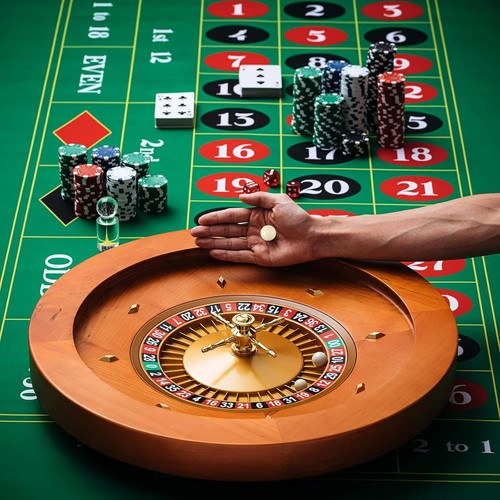 Inch wooden roulette wheel - inch,