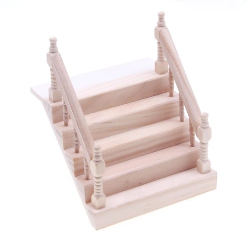 Wooden dollhouse staircase - wooden,