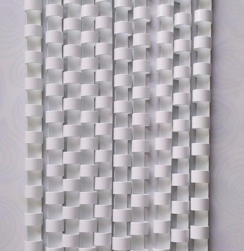 8mm white binding combs - white, 21