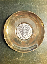 12cm Hallmarked LaLaounis Heavy Bronze & Sterling Silver Ancient Coin Dish 1970s