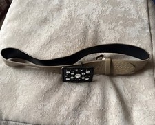 Ladies Belt, 1.5” wide would  fit waist 28-34”, sparkly metal buckle 