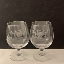 2 Vintage Mini Martell Brandy Shot Snifters 8cm Tall