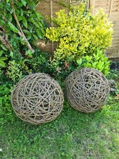 willow wicker balls spheres hanging garden gift large giant 9th anniversary