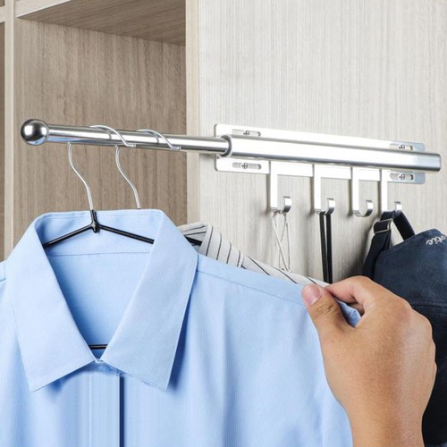 Pull out valet rod - out,