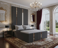 LUXURY PLUSH FABRIC BED FRAME